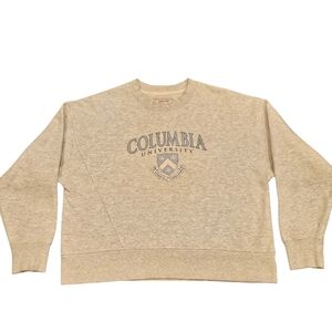 Columbia University Womens  Legue Grey Sweater Size Meduim Good Condtion